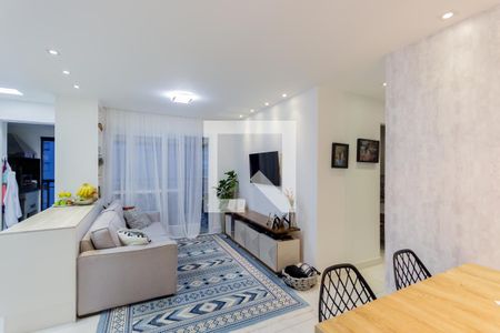 Sala de apartamento à venda com 3 quartos, 88m² em Campestre, Santo André