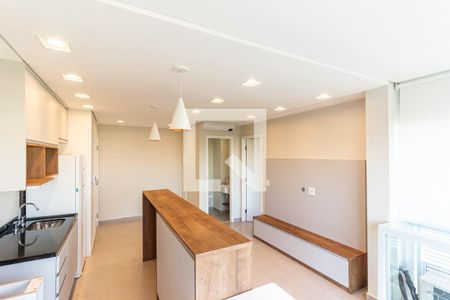 Sala/Cozinha de apartamento para alugar com 1 quarto, 40m² em Vila Clementino, São Paulo