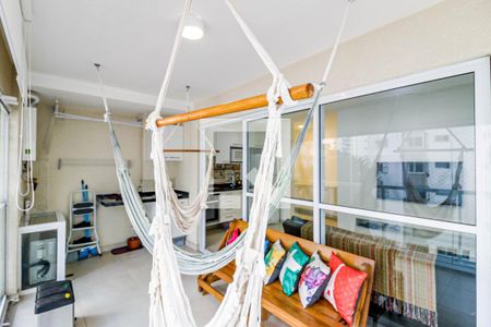 Varanda de apartamento à venda com 1 quarto, 43m² em Santo Amaro, São Paulo