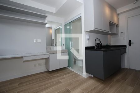 Studio - Quarto e Cozinha de kitnet/studio para alugar com 1 quarto, 22m² em Jardim das Bandeiras, São Paulo