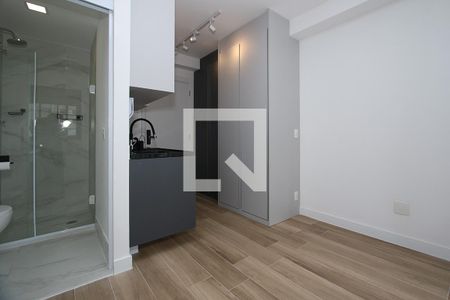 Studio - Quarto e Cozinha de kitnet/studio para alugar com 1 quarto, 22m² em Jardim das Bandeiras, São Paulo