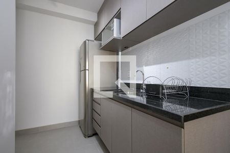 Cozinha de kitnet/studio à venda com 1 quarto, 25m² em Brooklin, São Paulo