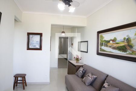 Sala de apartamento para alugar com 1 quarto, 57m² em Flórida, Praia Grande