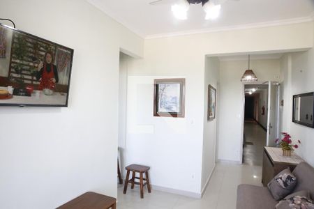 Sala de apartamento para alugar com 1 quarto, 57m² em Flórida, Praia Grande