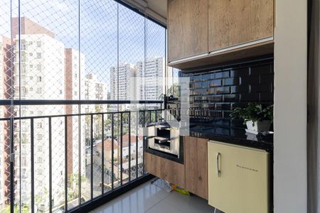 Varanda da Sala de apartamento à venda com 3 quartos, 63m² em Jardim Celeste, São Paulo