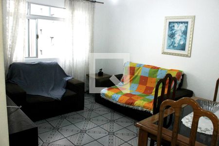 Sala de apartamento para alugar com 1 quarto, 48m² em Itararé, São Vicente