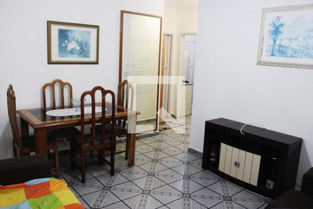 Sala de apartamento para alugar com 1 quarto, 48m² em Itararé, São Vicente