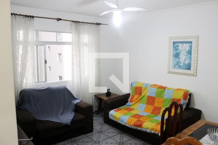 Sala de apartamento para alugar com 1 quarto, 48m² em Itararé, São Vicente