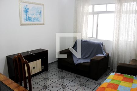 Sala de apartamento para alugar com 1 quarto, 48m² em Itararé, São Vicente