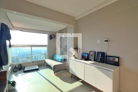 Sala de apartamento à venda com 1 quarto, 60m² em Campestre, Santo André