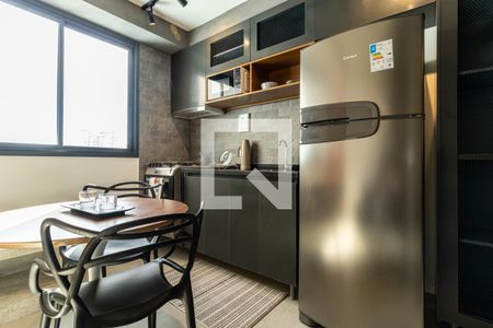 Cozinha  de apartamento para alugar com 1 quarto, 26m² em Vila Buarque, São Paulo