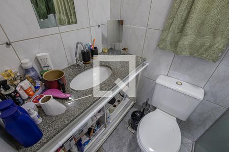 Banheiro da suíte  de apartamento à venda com 4 quartos, 140m² em Castelo, Belo Horizonte