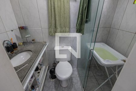 Banheiro da suíte  de apartamento à venda com 4 quartos, 140m² em Castelo, Belo Horizonte