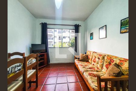 Sala de apartamento para alugar com 2 quartos, 70m² em Jardim Belmar, Guarujá