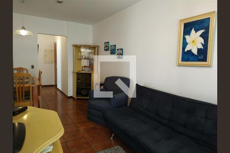 Sala de apartamento para alugar com 2 quartos, 75m² em Jardim Tres Marias, Guarujá