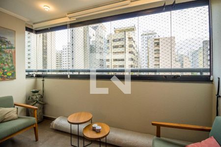 Varanda da Sala de apartamento à venda com 4 quartos, 128m² em Perdizes, São Paulo