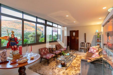 Sala de apartamento à venda com 4 quartos, 168m² em Sion, Belo Horizonte