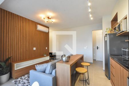 Sala de Estar de apartamento para alugar com 1 quarto, 46m² em Campo Belo, São Paulo