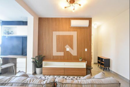 Sala de Estar de apartamento para alugar com 1 quarto, 46m² em Campo Belo, São Paulo