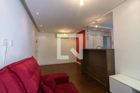 Sala de apartamento à venda com 1 quarto, 46m² em Santo Amaro, São Paulo