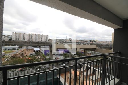 Varanda da Sala de kitnet/studio para alugar com 1 quarto, 26m² em Jardim Independência, São Paulo