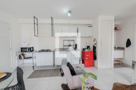 Sala/Cozinha de apartamento para alugar com 1 quarto, 39m² em Centro, São Paulo