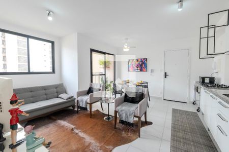 Sala/Cozinha de apartamento para alugar com 1 quarto, 39m² em Centro, São Paulo