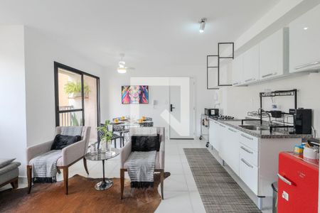 Sala/Cozinha de apartamento para alugar com 1 quarto, 39m² em Centro, São Paulo