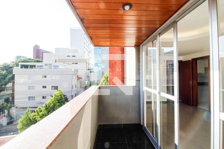 Varanda da Sala de apartamento para alugar com 3 quartos, 101m² em São Pedro, Belo Horizonte