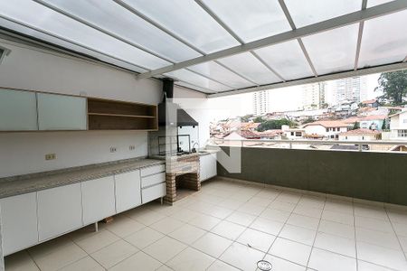 varanda  \ churrasqueira de casa de condomínio à venda com 3 quartos, 134m² em Jardim Londrina, São Paulo