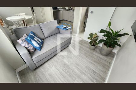 Sala de apartamento para alugar com 1 quarto, 50m² em Gonzaga, Santos