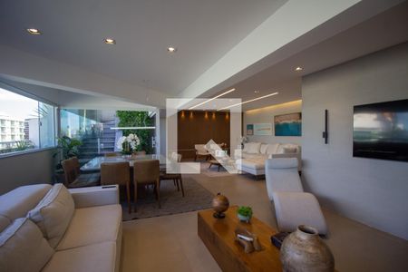 'Sala de apartamento à venda com 4 quartos, 381m² em Barra da Tijuca, Rio de Janeiro