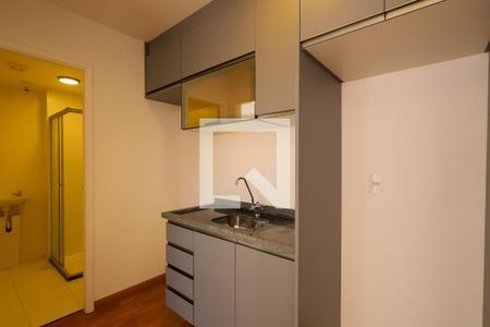 Cozinha de apartamento à venda com 1 quarto, 26m² em Barra Funda, São Paulo