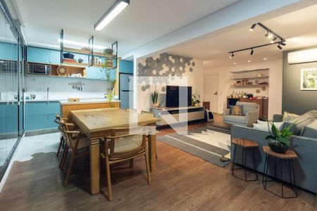 Sala - varanda  de apartamento à venda com 1 quarto, 72m² em Pinheiros, São Paulo