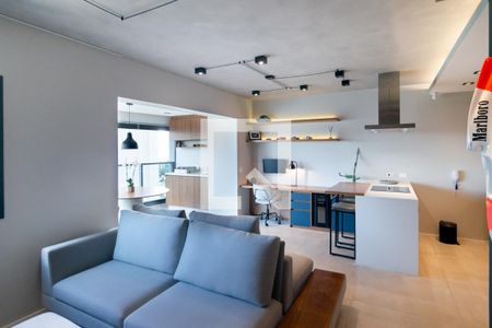 Sala de apartamento à venda com 1 quarto, 61m² em Campo Belo, São Paulo