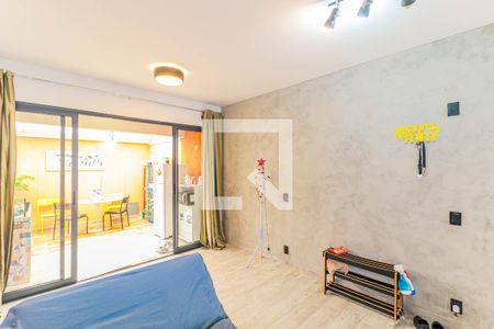 Sala de apartamento à venda com 1 quarto, 82m² em Santo Amaro, São Paulo