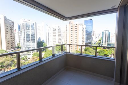 Varanda da Sala de apartamento à venda com 4 quartos, 133m² em Funcionários, Belo Horizonte