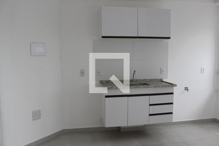 Cozinha de apartamento para alugar com 1 quarto, 30m² em Vila Guilhermina, São Paulo