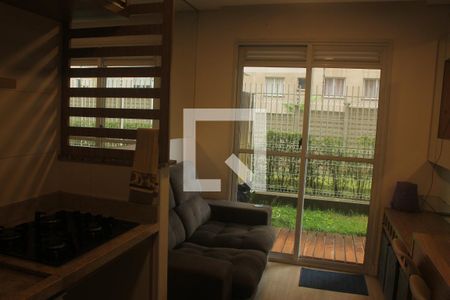 Sala/Cozinha/Área de Serviço de apartamento para alugar com 1 quarto, 38m² em Jardim Prudência, São Paulo