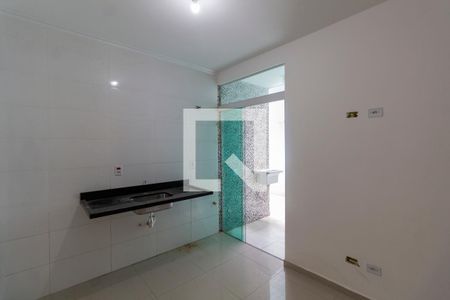 Sala e Cozinha Integrada  de apartamento para alugar com 1 quarto, 27m² em Vila Marieta, São Paulo