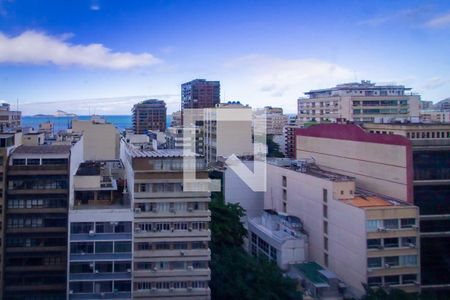 Vista da suíte de apartamento à venda com 1 quarto, 50m² em Leblon, Rio de Janeiro