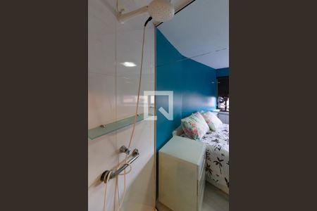 Banheiro da suíte de apartamento à venda com 1 quarto, 50m² em Leblon, Rio de Janeiro