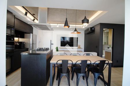 Sala  de apartamento à venda com 1 quarto, 56m² em Vila Andrade, São Paulo