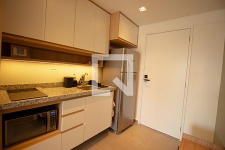 Cozinha de apartamento para alugar com 1 quarto, 28m² em Vila Mariana, São Paulo
