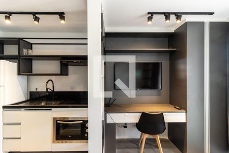 Studio e Cozinha de kitnet/studio à venda com 1 quarto, 21m² em República, São Paulo