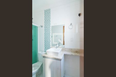 Banheiro da Suite de apartamento à venda com 2 quartos, 60m² em Parque Oratorio, Santo André