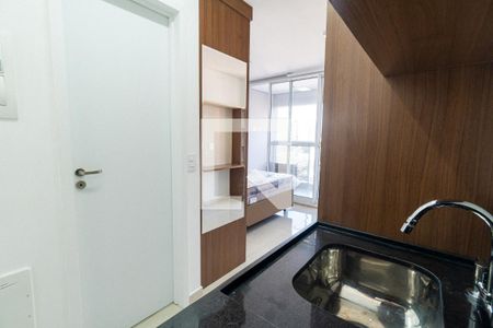 Cozinha de apartamento para alugar com 1 quarto, 26m² em Vila Clementino, São Paulo