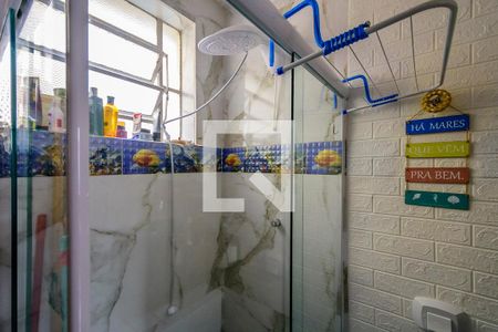 Banheiro de kitnet/studio à venda com 1 quarto, 28m² em Cidade Baixa, Porto Alegre