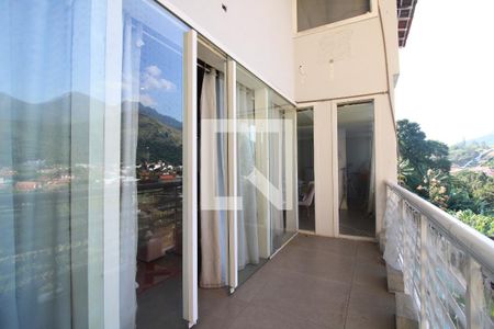 Varanda da Sala de casa de condomínio para alugar com 3 quartos, 250m² em Anil, Rio de Janeiro