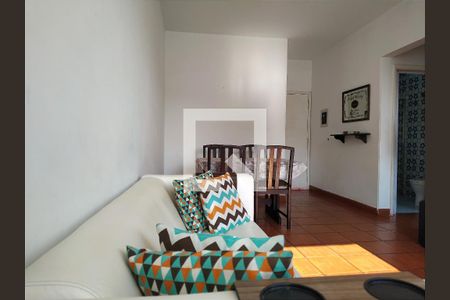 Sala de apartamento para alugar com 1 quarto, 55m² em Centro, Guarujá